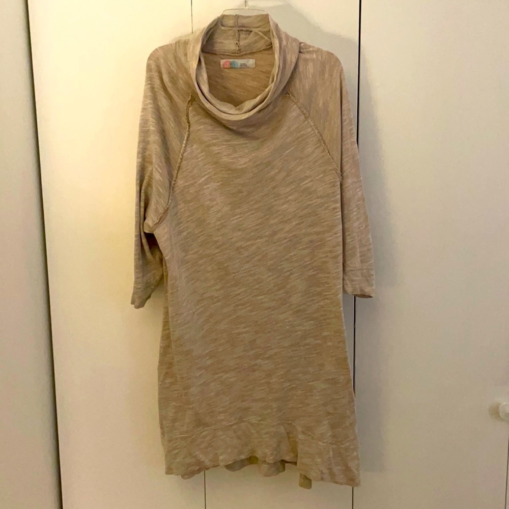 Free people beach cowl neck midi dress